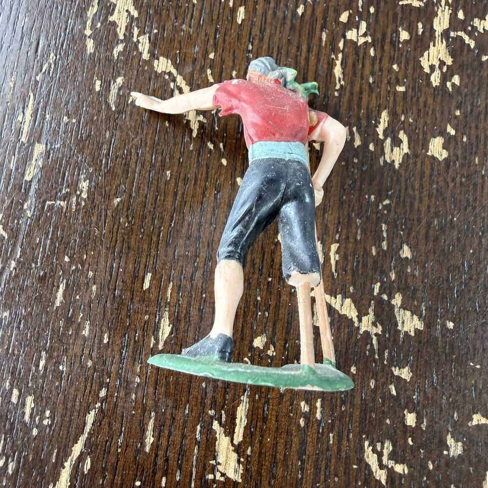 Vintage Louis Marx Pirates Hand Painted 2.5” 1960s Swashbuckler Sailor Captain - Picture 7 of 11